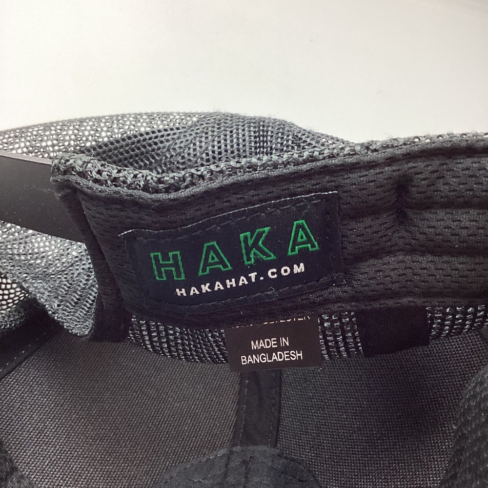 Haka Chicago Illinois CHI State Patch Trucker Hat Gray Black Snapback Cap - Picture 5 of 7